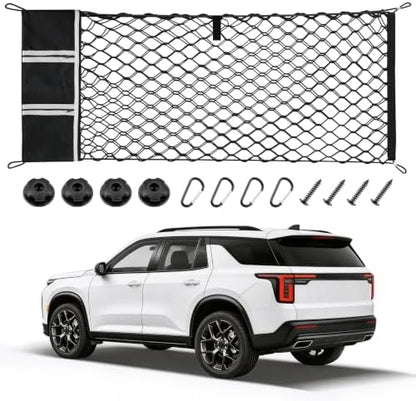 Amiss Truck Bed Cargo Net with Side Organizer, Compatible with 2024 2025 2026 by Amiss