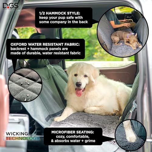 Dog Gone Smart 3-in-1 Nonslip Back Seat Cover & Hammock, - Image 2