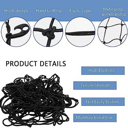 Car Cargo Net - 47 x 31.5 Large Capacity Elastic Truck Bed Cargo Net Roof Rack - Image 3