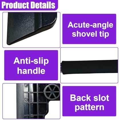 2PCS Ice Scrapers for Car Windshield, Soft No Scratch Snow Frost Removal Tool - Image 3