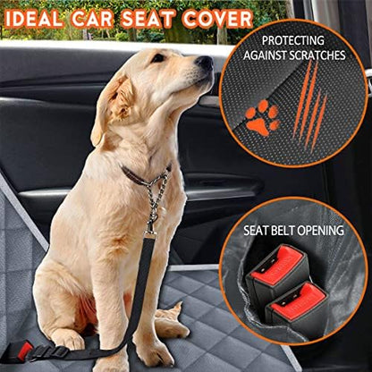 Yuntec Dog Car Cover for Back Seat Pet Car Seat Cover Protector - Image 5