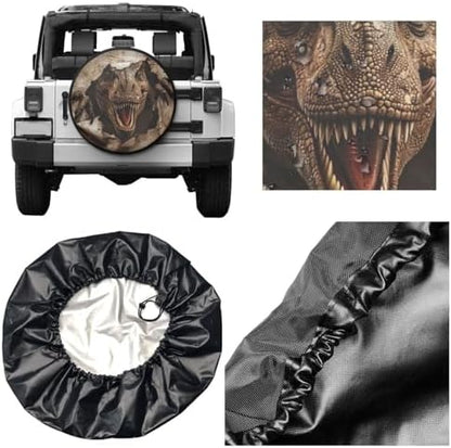 Funny Dinosaur Spare Tire Cover Wheel Protectors Waterproof Wheel Covers - Image 2