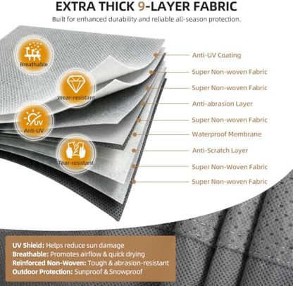 Leader Accessories Windproof 22-24 ft Travel Trailer RV Cover Extra Thick - Image 2