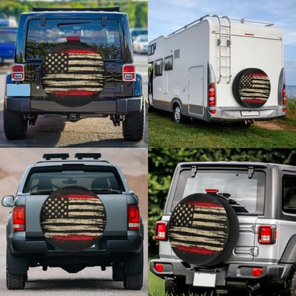 Flag Spare Tire Cover 14in Spare Wheel Covers Tire Storage Cover - Image 6