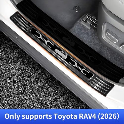 Door Sill Protector Trim for Toyota RAV4 2026 Accessories Front and Rear - Image 6