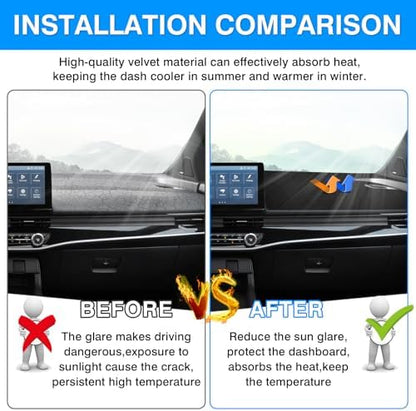 Autorder Dashboard Cover Mat for Honda Prologue 2024 2025 2026 Accessories Dash - Image 3