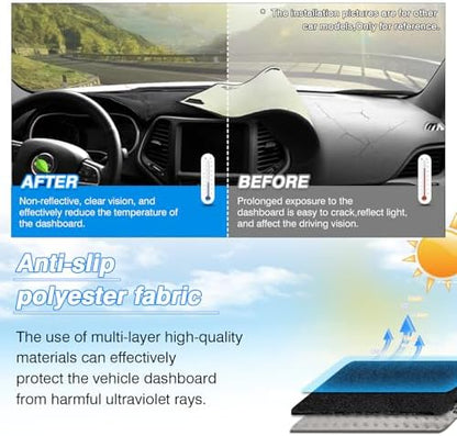 CARTIST Dash Cover for 2005-2010 Toyota Avalon Dashboard Cover Mat - Image 4