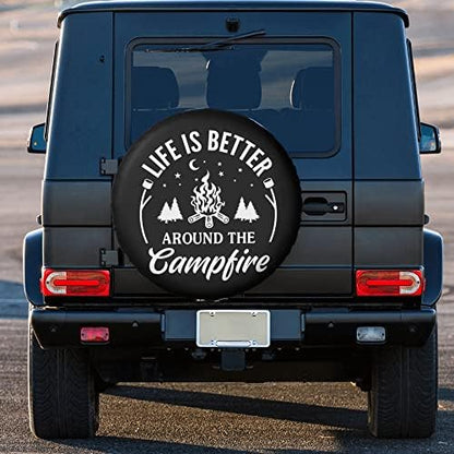 Life is Better Around The Campfire Rv Spare Tire Cover - Image 3
