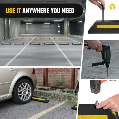 Nilight Rubber Parking Curb Wheel Stop - Image 6