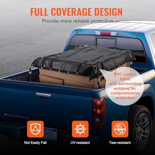 VEVOR Waterproof Cargo Net, 72 in x 57 in, Heavy Duty Truck Cargo Net- 700lbs - Image 4