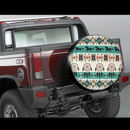 Native American Horse Spare Tire Cover Wheel Protector Universal Fit - Image 3