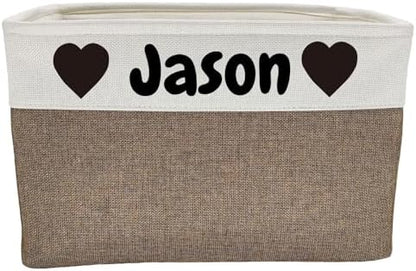 Large Personalized Dog Toy Basket Custom Dog Toy Box Foldable Dog Gift - Image 7
