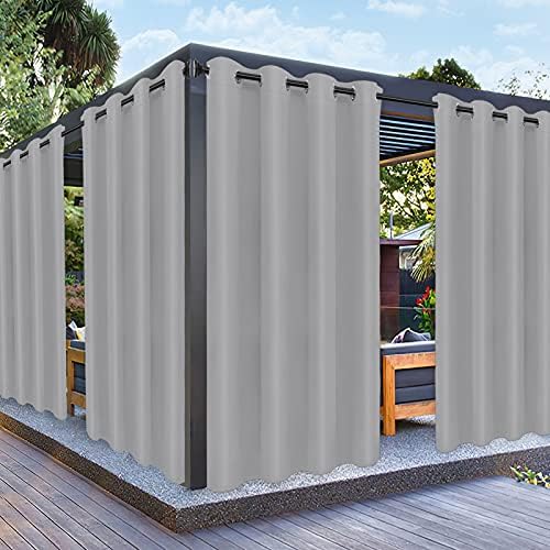 PureFit Outdoor Curtains for Patio Waterproof Weatherproof Outside Curtains by PureFit