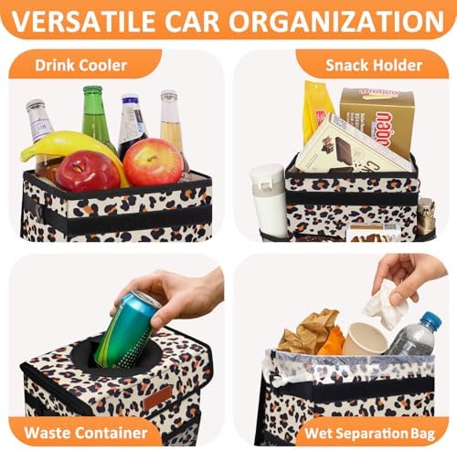 Vankor Car Trash Can with Lid Leak Proof Car Accessories - Image 6