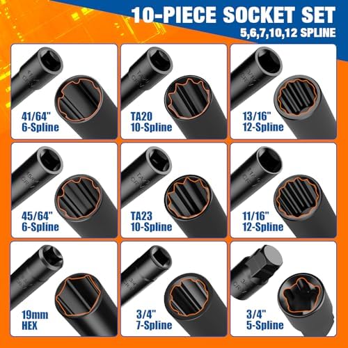 Dynofit Spline Lug Nuts Socket Set - Image 4