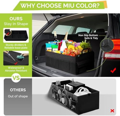 MIU COLOR Trunk Organizer for SUV, Collapsible Car Organizer - Image 5
