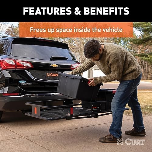CURT 18153 Folding Hitch Basket Cargo Carrier, 500 lb - Image 4
