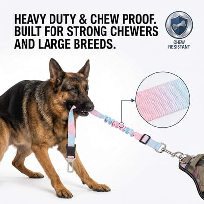 Dog Seat Belt Harness, 2-in-1 Tangle-Free Chew Proof - Image 4