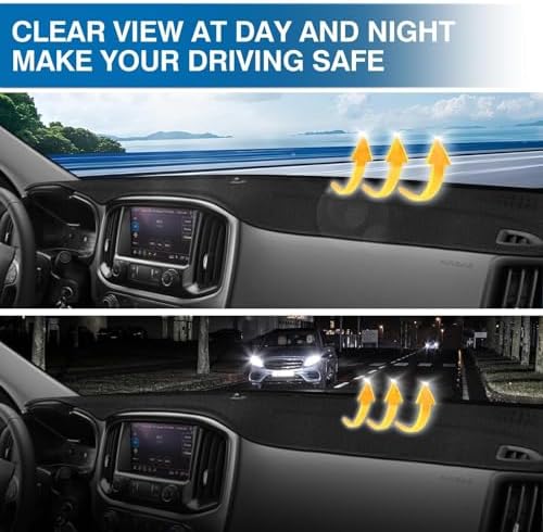 KUST Black Dash Cover for Chevy Chevrolet Colorado 2015-2021 2022 Left Hand - Image 6