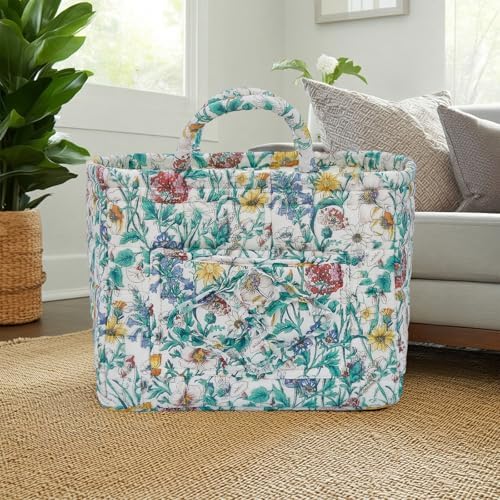 Car Storage Basket for Back Seat, Aesthetic Fabric Storage Basket for Clothes - Image 4