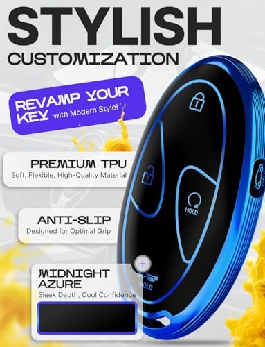 Lucrum Compatible with Hyundai Key Fob Cover & Keychain - Image 3