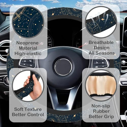 Astrology Moon Star Steering Wheel Cover - Image 3