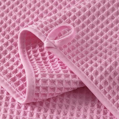 Microfiber Waffle Face Towels, 2 Pieces, Fast Drying, Lint Free 430 GSM - Image 3