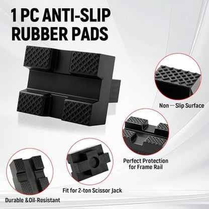 Scissor Jack Pads Rubber Pinch Weld Saddle Adapter Protector Universal Car Lift - Image 6