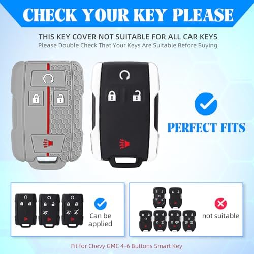 QBUC 2PCS for Chevrolet Key Fob Cover - Image 2