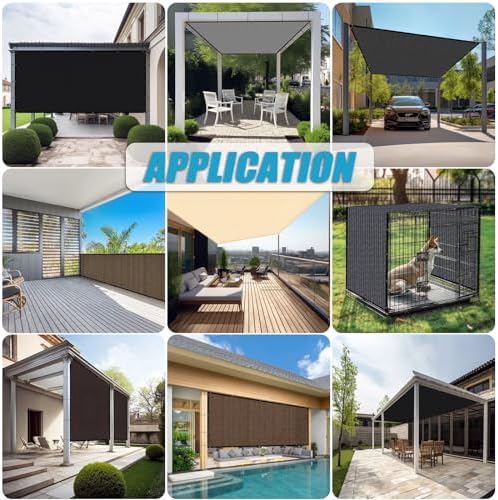 Amagenix 90% Shade Fabric 13'X 24' Gray Sun Shade Cloth - Image 7