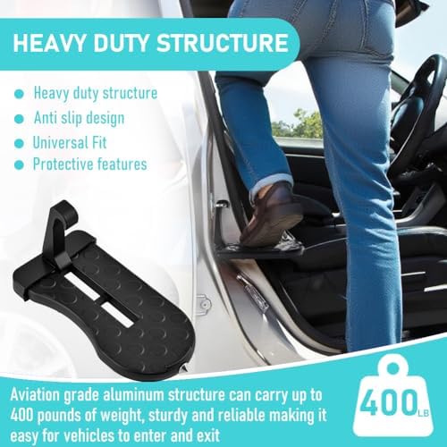 Car Door Step, 400lb Capacity, 6.3-inch Platform Suitable - Image 5