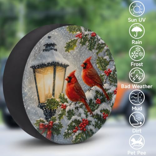 Christmas Spare Tire Cover Waterproof Dust-Proof Spare Wheel Covers - Image 3