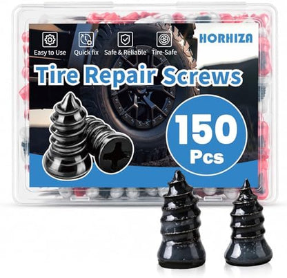 150 PCS Tire Repair Rubber Nail, 2 Size Vacuum Tire Plugs Kit by Unknown