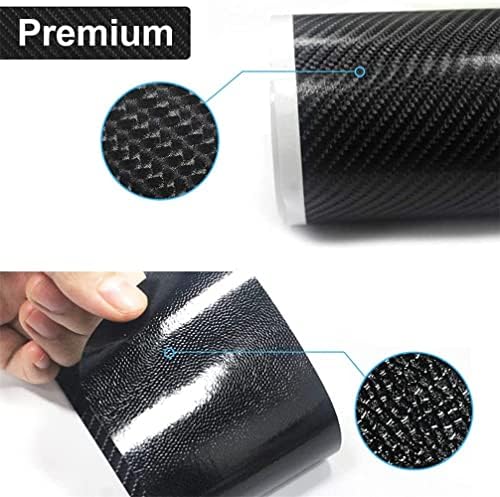 4Pcs Car Door Sill Protector for Honda Pilot, Carbon Fiber Anti-Scratch Guard - Image 3