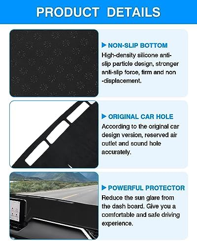 Cartist Dashboard Cover Mat for 2019-2022 2023 2024 2025 Toyota RAV4 - Image 6