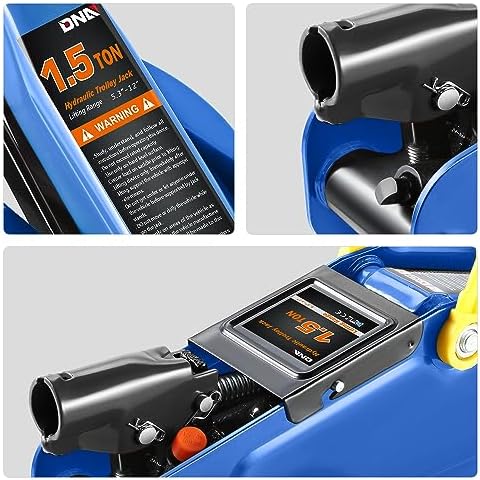 DNA Motoring 1.5 Ton Car Floor Jack Low Profile Hydraulic Trolley Service/Floor - Image 6