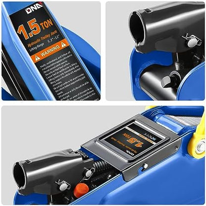 DNA Motoring 1.5 Ton Car Floor Jack Low Profile Hydraulic Trolley Service/Floor - Image 6