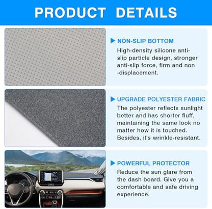 Autorder Gray Dashboard Cover Mat - Image 6