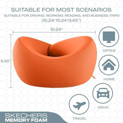 Skechers Memory Foam Neck Pillow, Comfortable & Breathable Travel Pillow - Image 5