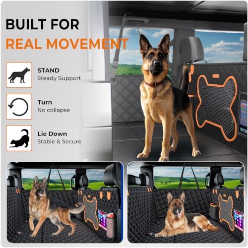 Dog Car Seat Cover for Back Seat Hard Bottom, Truck Rear Seat Extender - Image 5