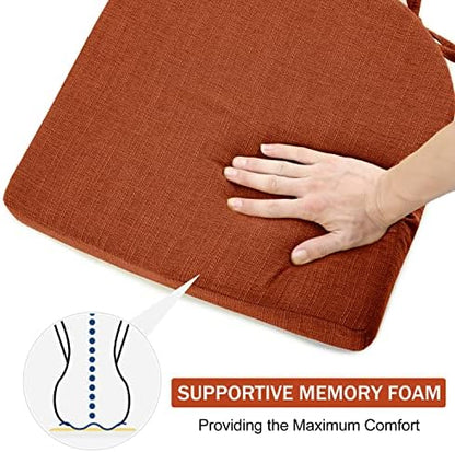 downluxe Indoor Chair Cushions for Dining Chairs, Soft and Comfortable Textured - Image 4