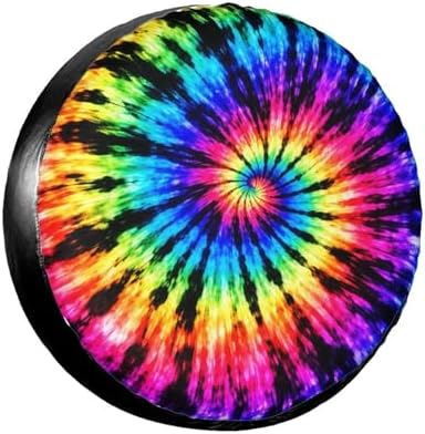 Spare Tire Cover，Tie Dye Pattern Camper Spare Tire Cover Waterproof Sun by Unknown