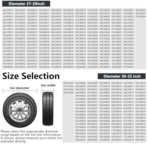 Tire Covers 2 Pack, Fit 27-29 Inch Tire Diameter - Image 3