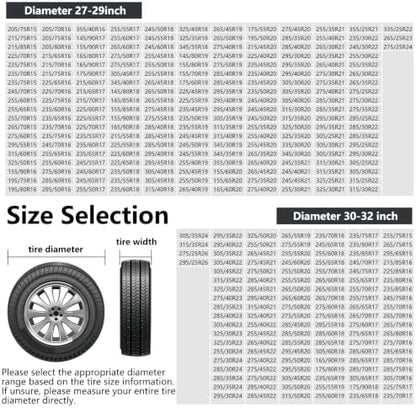 Tire Covers 2 Pack, Fit 27-29 Inch Tire Diameter - Image 3