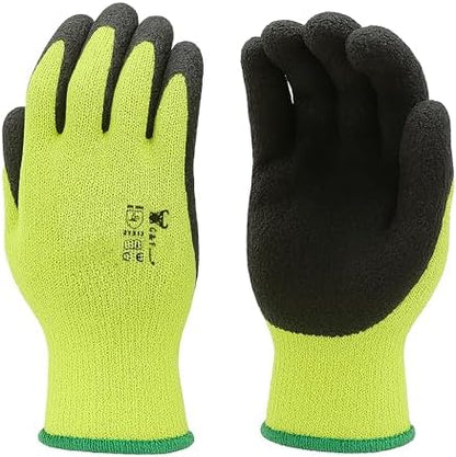 G & F 1516 Premium High Visibility Low Emissions Green Work and Gardening Gloves by GFProducts