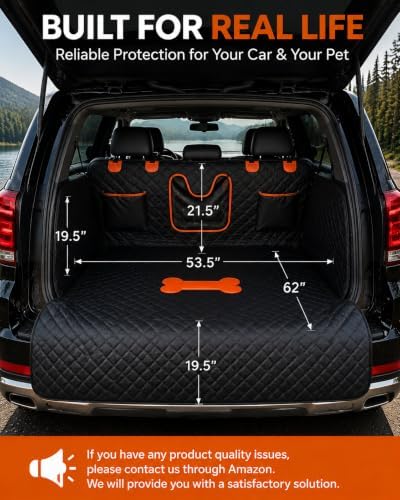 SUV Cargo Liner for Dogs, Waterproof Dog Trunk Cover for Full-Size SUVs - Image 6