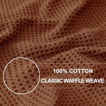 Homaxy 100% Cotton Waffle Weave Kitchen Dish Cloths 12-Pack - Image 2