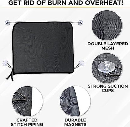 EcoNour Magnetic Car Sun Shade Side Window | Rear Window Sun Shade - Image 5