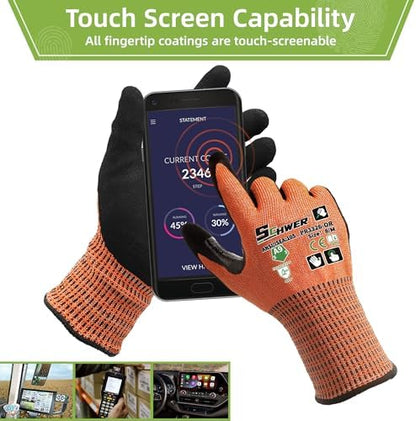 Schwer ProGuard Highest Level Cut Resistant Work Gloves PR3326 - Image 6