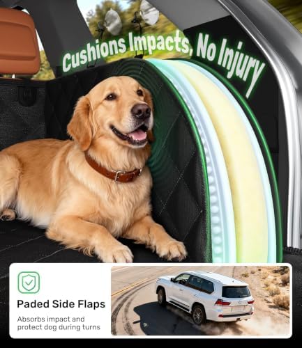 Zanch SUV Cargo Liner for Dogs, Thick Foam-Padded Sidewalls，XL - Image 2